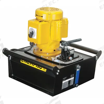 ENERPAC Hydraulic Pump: 10,000 psi Max. Op Pressure - Corded High-Power Stationary Electric Hydraulic Pump Units