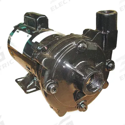 Dayton Centrifugal Pump: 1 hp, 115/230V AC, 100 ft Max Head, 1 1/4 in, 1 in Intake and Disch - 1 to 1-1/2 HP Straight Centrifugal Pumps