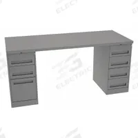 TENNSCO Workbench: Fixed Ht, Steel, 72 in x 30 in, 1,800 lb Overall Load Capacity, Gray (MPN MWB-5-3072S). Key specifications — Brand: TENNSCO.