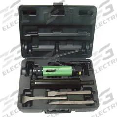 SPEEDAIRE Needle Scaler Kit: Light Duty, 1 19/64 in Stroke Lg, 1/4 in Female NPT, 19 Needles (MPN 12V732). Key specifications — attr1321248: (38) 5 in Needles; attr1321252: B1/Cleco; attr1321301: SPEEDAIRE.