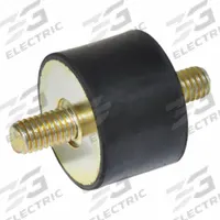 JW WINCO Vibration-Isolating Mount: Cylindrical, Natural Rubber, Male x Male Style (MPN 351.1-40-25-3/8-55). Key specifications — Isolator Body Material: Natural Rubber.
