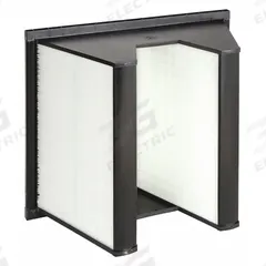 GRAINGER V-Bank Air Filter: 20 in x 24 in x 12 in, Fiberglass, Single Header, 2 Vs, MERV 11 (MPN 4DKY5). Key specifications — Brand: GRAINGER; Frame or Header Material: Plastic; Media Material: Fiberglass; Filters Out: Milled Flour.