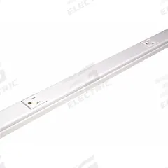 Prewired Raceway: 2 Circuits, 6 Outlets, NEMA 5-15R, 6 ft Lg, 1 5/16 in W x 3/4 in H, Steel, Ivory (MPN V20GBA612). Key specifications — Color: Ivory; Series: Plugmold(R); Includes: (2) Blank End Fittings; Brand: LEGRAND.