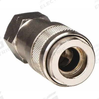 AIGNEP USA Quick Connect Hose Coupling: 3/8 in Body Size, 3/8 in Hose Fitting Size - Universal Interchange Brass Quick-Connect Air Coupling Bodies