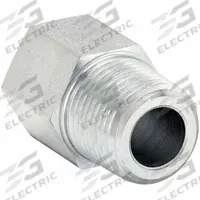 PARKER Metal Pipe Straight: Straight, Steel, 3/8 in, Male NPT Threaded x Female SAE Threaded (MPN 3/8-10 FHG5-S). Key specifications — Brand: PARKER; Maximum Operating Pressure: 4,500 psi; Connector Type: Adapter; (DO NOT SEND) Manufacturer Location: Made in USA.
