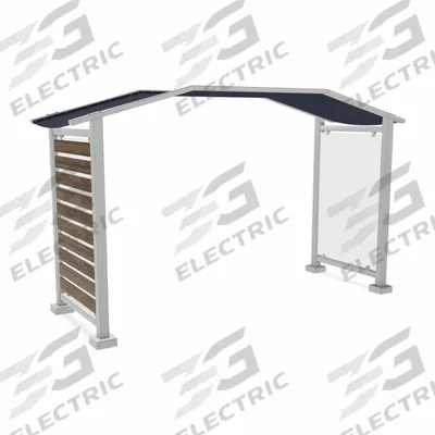 GHENT Outdoor Collaboration Unit: Glass, White, Silver, Awning/Canopy/Mounting Hardware - Furnishings, Appliances and Hospitality