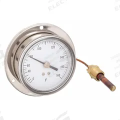 APPROVED VENDOR Analog Panel Mount Thermometer: 0°F to 160°F, ±1°F Scale Division, 3.5 in Dial Dia (MPN 13G232). Key specifications — Brand: APPROVED VENDOR; Accuracy: ±1 °F Scale Division.