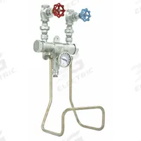 LEONARD VALVE Hose Station: 6 gpm Max. Flow Rate, 3/4 in, FNPT x MGHT, 24 1/2 in Overall Ht (MPN 3800-VBD-RF). Key specifications — Brand: LEONARD VALVE; Finish: Rough Bronze; Material: Stainless Steel.