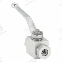 PARKER Hydraulic Ball Valve: Not Lockable, 4.53 in Handle Lg, Two Positions, Two-Way Ways, Female (MPN BVHP06SSS1N). Key specifications — Brand: PARKER; Manufacturer Part Number: BVHP06SSS1N; Ball Seal Material: Nitrile; Handle Lockability: Not Lockable; Shaft Seal Material: Nitrile; Series: BV; Port Connection: 3/8 in SAE O-Ring Boss.