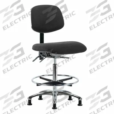 APPROVED VENDOR Chair: Fabric, Armless, Ht Range 26 1/4 in to 36 in, 18 1/2 in Seat Wd - Fabric ESD Chairs