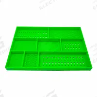 BOLTSTER Silicone Fastener Organizer: Green, 16 in Overall Wd, 22 1/2 in Overall Lg, Silicone (MPN BTS-300002G). Key specifications — Material: Silicone; Brand: BOLTSTER; Color: Green; Product Type: Tool Tray.