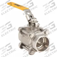 SHARPE Manual Two-Way Ball Valve: 1 in, 316 Stainless Steel, Straight Valve Body, Socket x Socket (MPN 4351002540). Key specifications — Seat Material: Polymer; Brand: SHARPE; Handle: Locking Lever.