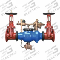 ZURN Reduced Pressure Detector Assembly: 375ADA, 6 in Pipe Size, Flange, Ductile Iron, Flange (MPN 6-375ADA). Key specifications — Shut-Off Valve Type: OSY Gate Valve; Connection Type: Flange.