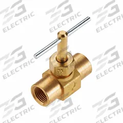 PARKER Needle Valve: Inline Valve Body, Brass, Screw-In Bonnet, 1/4 in Pipe Size, FIP x FIP, Female (MPN NV109P-4). Key specifications — For Media: Water; Standards: RoHS; Brand: PARKER; Valve Series: NV; Connection Gender - Side 2: Female; Connection Gender - Side 1: Female; Connection Type - Side 1: IPS; Connection Type - Side 2: IPS.