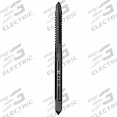 MILWAUKEE Straight Flute Tap: #6-32 UNC, 2B, 4 Flute, Plug Chamfer, Black Oxide Carbon Steel (MPN 49-57-5115)