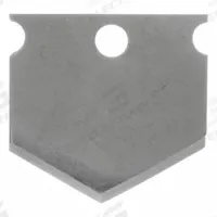 APPROVED VENDOR Replacement Blade: Cuts Nylon/Polyethylene/Polyurethane/PVC, For Grainger No. 34A520 (MPN 34A530). Key specifications — attr424303: Nylon; attr424298: 34A520; attr424301: Stainless Steel; attr522331: Replacement Cutter Blade; attr424299: 34A520; attr424296: APPROVED VENDOR; attr549253: 10.