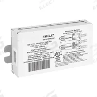 APPROVED VENDOR CFL Ballast: 120 to 277V AC, 1/2 Lamps Supported, 13 W Bulb Watt, 5 in Overall Lg (MPN 4KGJ7). Key specifications — Lamp Types Supported: (1 or 2) CFQ13; Ballast Bulb Type: T4 Spiral; Brand: APPROVED VENDOR; Number of Lamps Supported: 2.