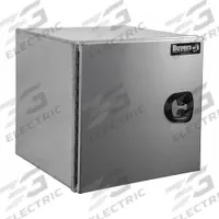 BUYERS PRODUCTS Underbody: Underbody Truck Box, Single Barn Door Door, 24 in Overall Dp, Silver (MPN 1705431). Key specifications — Color: Silver; Brand: BUYERS PRODUCTS; Lock Type: Keyed.