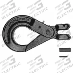 DAYTON Slip Hook: 12,000 lb Working Load Limit, 80 Hook Grade, Steel, 1/2 in Material Thick, Clevis (MPN 5WRT9). Key specifications — Color: Black; Brand: DAYTON; Visual Indicator Markings: None.