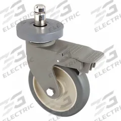 METRO Stem Caster: Polyurethane, Nickel Plated, 5 in Caster Wheel Dia, Nylon (MPN 5PCB). Key specifications — attr15994: Polyurethane; attr38624: Nickel Plated; attr38622: METRO; attr15996: Nylon.