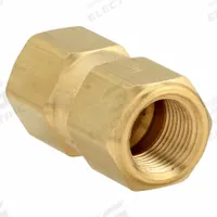 APPROVED VENDOR Poppet Spring Check Valve: Poppet, Inline Valve Body, 3/8 in Pipe Size, FNPT x FNPT (MPN CHK BRS 650-6F6F-F). Key specifications — Brand: APPROVED VENDOR.