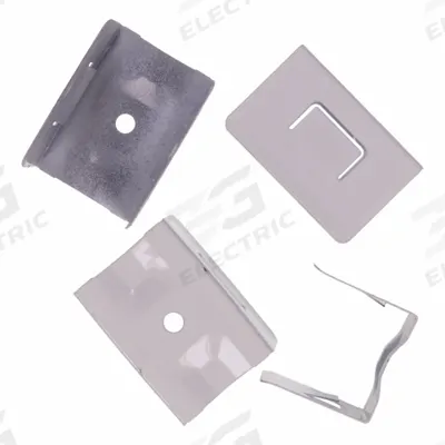 DIODE LED Mounting Clip: Side Bend/Top Bend, 81/100 in Wd - Flexible Linear LED Lighting Mounting Hardware