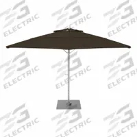 CALIFORNIA UMBRELLA Outdoor Umbrella: Brown, Aluminum/Steel, Hand Crank, 125 3/16 in Overall Dia (MPN SOLA118001-6021). Key specifications — Brand: CALIFORNIA UMBRELLA; Canopy Color: Brown; Includes Base: Yes; Includes Lights: No; Opening Mechanism: Hand Crank; Pole Material: Steel.
