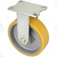 APPROVED VENDOR Plate Caster: Corrosion-Resistant/Debris-Resistant/Maint Free/Quiet-Roll, Rigid (MPN P27R-GTH 202K-16). Key specifications — Wheel/Tread Color: Yellow; Brand: APPROVED VENDOR; Roll Up: Rigid.