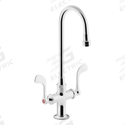 KOHLER Gooseneck Bathroom Faucet: Triton Bowe, Brass, Chrome Finish, 1 gpm Flow Rate - Single-Post Handle Bathroom Faucets