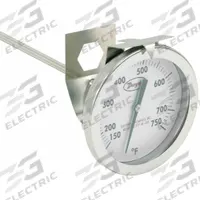 DWYER Clip On Dial Thermometer: 150°F to 750°F, +/- 2% Accuracy, 8 in Stem Lg, Fahrenheit (MPN CBT28081). Key specifications — Accuracy: +/- 2%; Brand: DWYER; Temperature Units: Fahrenheit.