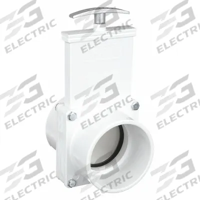 VALTERRA Gate Valve: 3 in Size, PVC, Rising, Slip x Slip, 30 psi CWP, Lever - Rising Stem PVC General Purpose Gate Valves