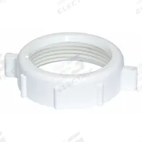 APPROVED VENDOR Nut: Plastic, White, 1 1/2 in Nominal Pipe Size, Slip, 10 PK (MPN 35086). Key specifications — Includes: Washer; Brand: APPROVED VENDOR; Material: Plastic; Connection Type: Slip.