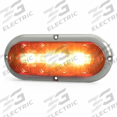 ECCO Reversing Combination Light: LED, Turn Signal Light, Clear, Rectangular - Turn Signal Lights