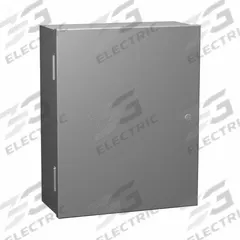 HAMMOND Enclosure: Steel, 20 in x 20 in x 7 in, NEMA 1, Solid Cover, Hinged, Painted (MPN N1A20207). Key specifications — Brand: HAMMOND; Closure Method: 1/4-Turn Latch; Knockouts: Not Included.