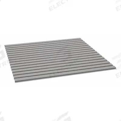 TENNSCO Decking: 48 in x 48 in x 9/16 in, 22 ga Decking, Steel - Ribbed Steel Decking for Bulk Racks