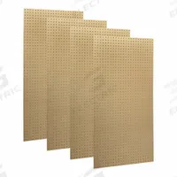 TRITON PRODUCTS Stationary Pegboard Panels: Round, 1/4 in Peg Hole Size, 48 in x 24 in x 1/4 in (MPN TPB-4N). Key specifications — Material: High-Density Fiberboard; Finish: None; Peg Hole Shape: Round; Color: Natural; Brand: TRITON PRODUCTS.