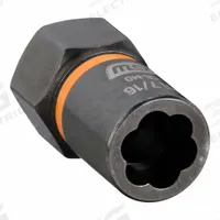 GEARWRENCH Bolt Extractor: 7/16 in Socket Size, 7-Point, Std, Black Oxide, Not Tether Capable (MPN 84761). Key specifications — attr1204113: Standard; attr1204115: GEARWRENCH; attr1204121: 7/16 in; attr1204116: Not Tether Capable; attr1204118: Black Oxide.