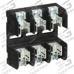 MERSEN Fuse Block: Open Block Design, 3 Pole, 250 V AC, Pressure Plate, Non-Indicating (MPN 20328R). Key specifications — Brand: MERSEN.