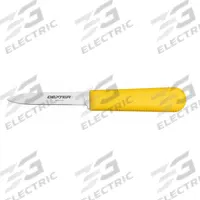 DEXTER RUSSELL Paring Knife: Honed, 7 1/4 in Overall Lg, Steel Blade, Polypropylene Handle, Yellow (MPN 15303Y). Key specifications — Sub-brand: Sani-Safe; Brand: DEXTER RUSSELL; Blade Material: Steel; Blade Type: Honed; Handle Color: Yellow; Handle Material: Polypropylene; Knife Type: Paring Knife; NSF Certified: Yes.