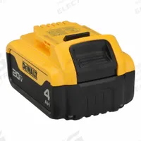 DEWALT Battery: 20V MAX*, 4 Ah, Battery Included, 20V DC (MPN DCB204). Key specifications — attr1278107: Not Oil-Resistant.