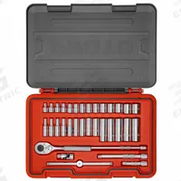 PROTO Socket Set: 3/8 in Drive, 34 Piece, Metric, 6 mm to 19 mm (MPN J52234S). Key specifications — attr1224269: 3/8 in; attr1204650: 6 mm to 19 mm; attr1204673: Socket Bits Not Included; attr1204688: PROTO; attr1206170: Standard Sockets.