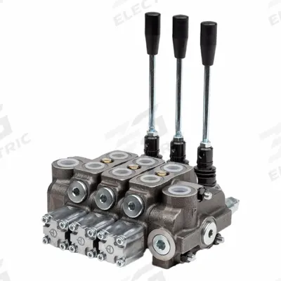HYDRO CUSTOM Hydraulic Directional Control Valve: Four-Way / Three Positions - Stack Valve Working Sections
