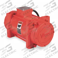 VIBCO Electric Vibrator: 4P Series, 800 lbf, 115V AC, 6.2 A, 3,600 vpm, 10,000 lb Bin Wt Capacity (MPN 4P-1000-1). Key specifications — attr661947: 6.2 A; attr661979: 63 dBA; attr661970: 115V AC.