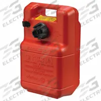 SCEPTER MARINE Marine Fuel Tank: 3 gal Capacity, 8 1/8 in Ht, 16 3/4 in Lg, 10 1/2 in Wd (MPN 08590). Key specifications — Integrated Fuel Gauge: No; Brand: SCEPTER MARINE.