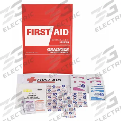 FIRST AID ONLY First Aid Kit and Housing: Industrial, 5 People Served, 38 Components - General Purpose First Aid Kits