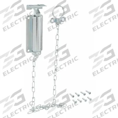 APPROVED VENDOR Door Bolt: Chain Bolt, Zinc, 1 in Ht, 1 9/16 in Wd - Door Bolts