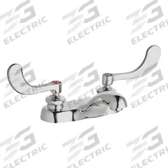 CHICAGO FAUCETS Low Arc Bathroom Faucet: 802, Cast Brass, Polished Chrome Finish, 2.2 gpm Flow Rate (MPN 802-317ABCP). Key specifications — Includes: Mounting Hardware; Brand: CHICAGO FAUCETS; Series: 802.