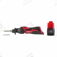 MILWAUKEE Soldering Iron Kit: 90 W, 750°F, Chisel/Conical Tip, 0.02 in Tip Wd, Soldering Iron (MPN 2488-20, 48-11-2420). Key specifications — Manufacturer Part Number: 2488-20, 48-11-2420; Temperature Adjustment: Fixed Temperature Setting; Brand: MILWAUKEE.