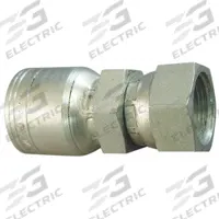 AEROQUIP Hydraulic Crimp Fitting: Steel x Steel, Straight, -4 For Hose Dash Size, Metric x Crimp (MPN 1A4KF4). Key specifications — Fitting Gender: Female x Genderless; Fitting Connection Type: Metric x Crimp; Brand: AEROQUIP; Thread Size: M14-1.5; For Hose Dash Size: -4.