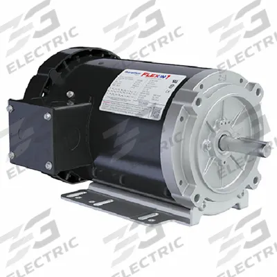 LEESON General Purpose Motors: C-Face/Universal Mount, Totally Enclosed Fan Cooled - Leeson Flex-In-1 3-Phase General Purpose AC Motors